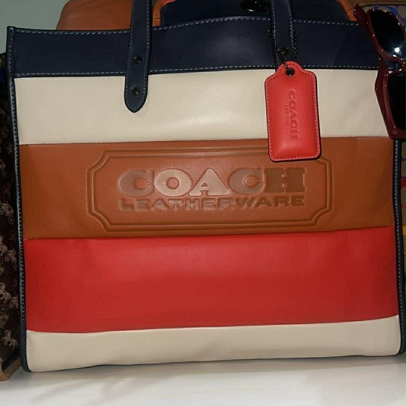 Coach Field Tote 40 With Pieced Quilting - Picture 1 of 1